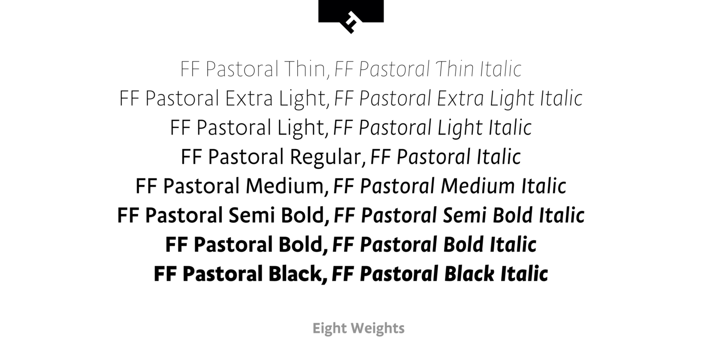 Example font FF Pastoral #7